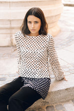 Load image into Gallery viewer, White polkadot Top
