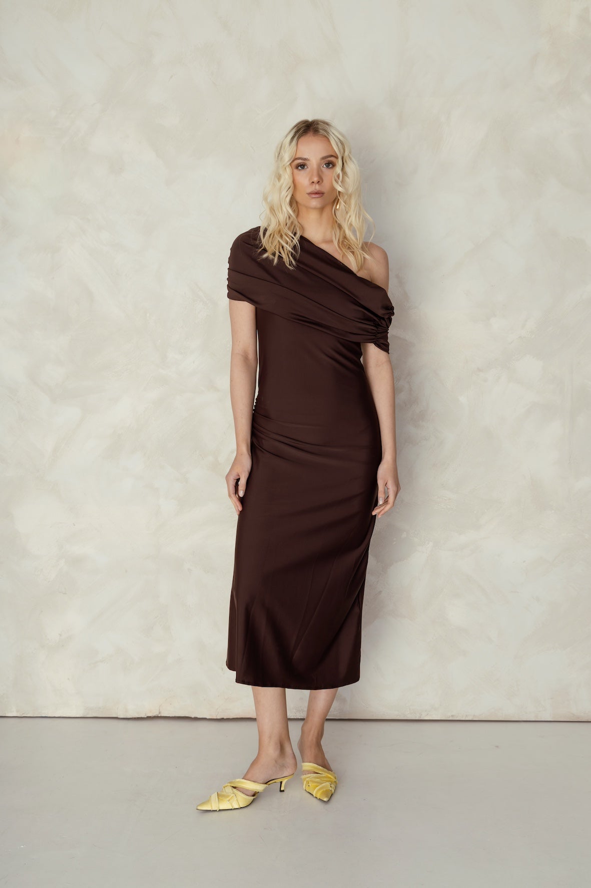Layer dress brown Large