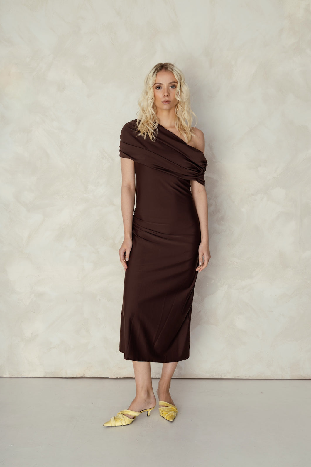 Layer dress brown Large