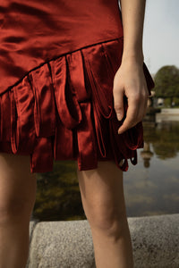 Flap Skirt Satin