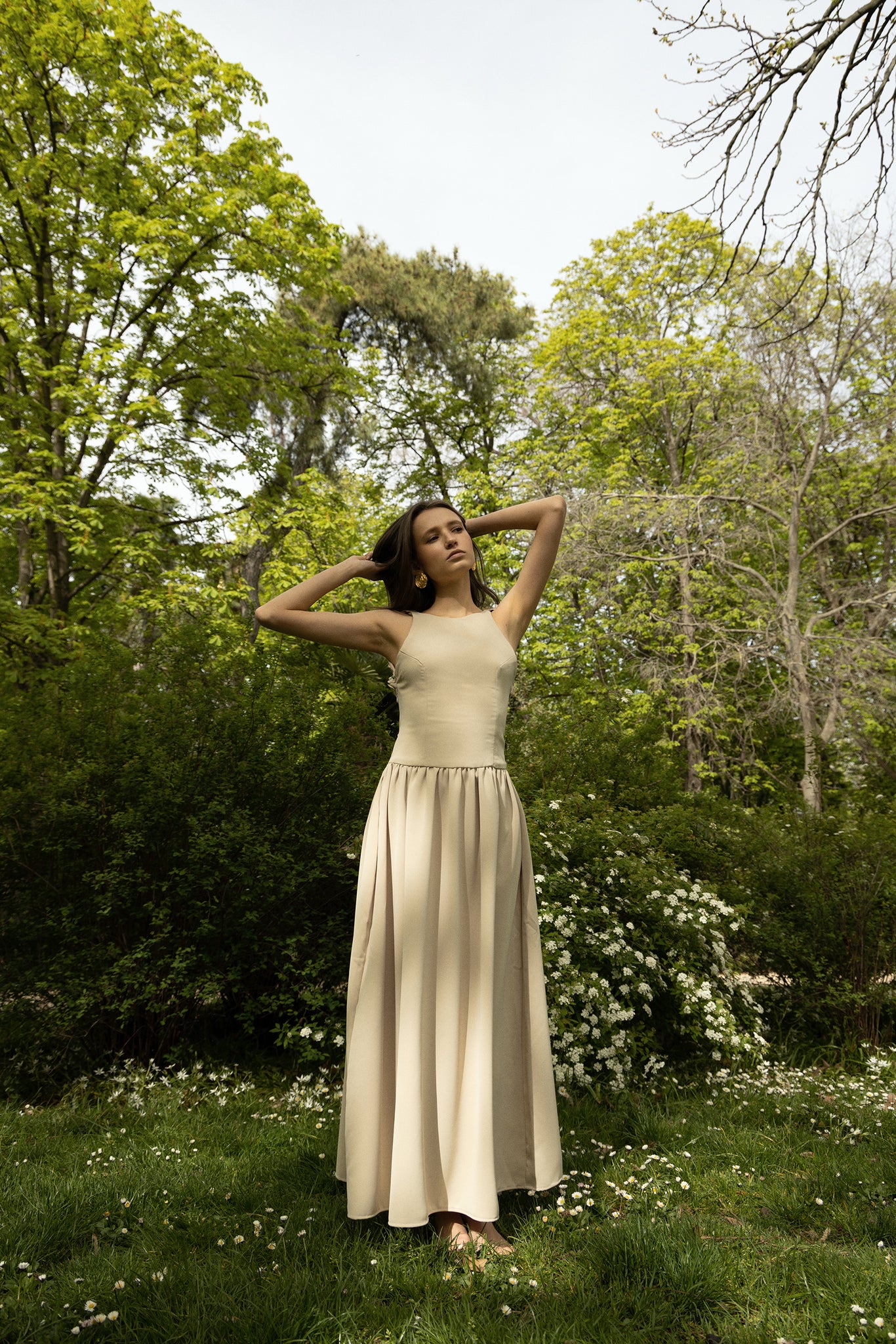 Beige Spring Dress Helena Dress Beige Spring Dress Helena Dress
