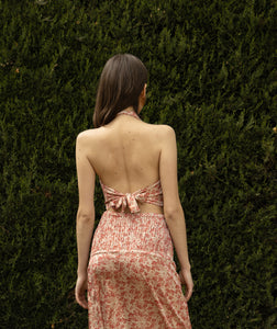 Backless Top Floral