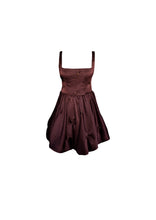 Load image into Gallery viewer, Balloon Dress Brown
